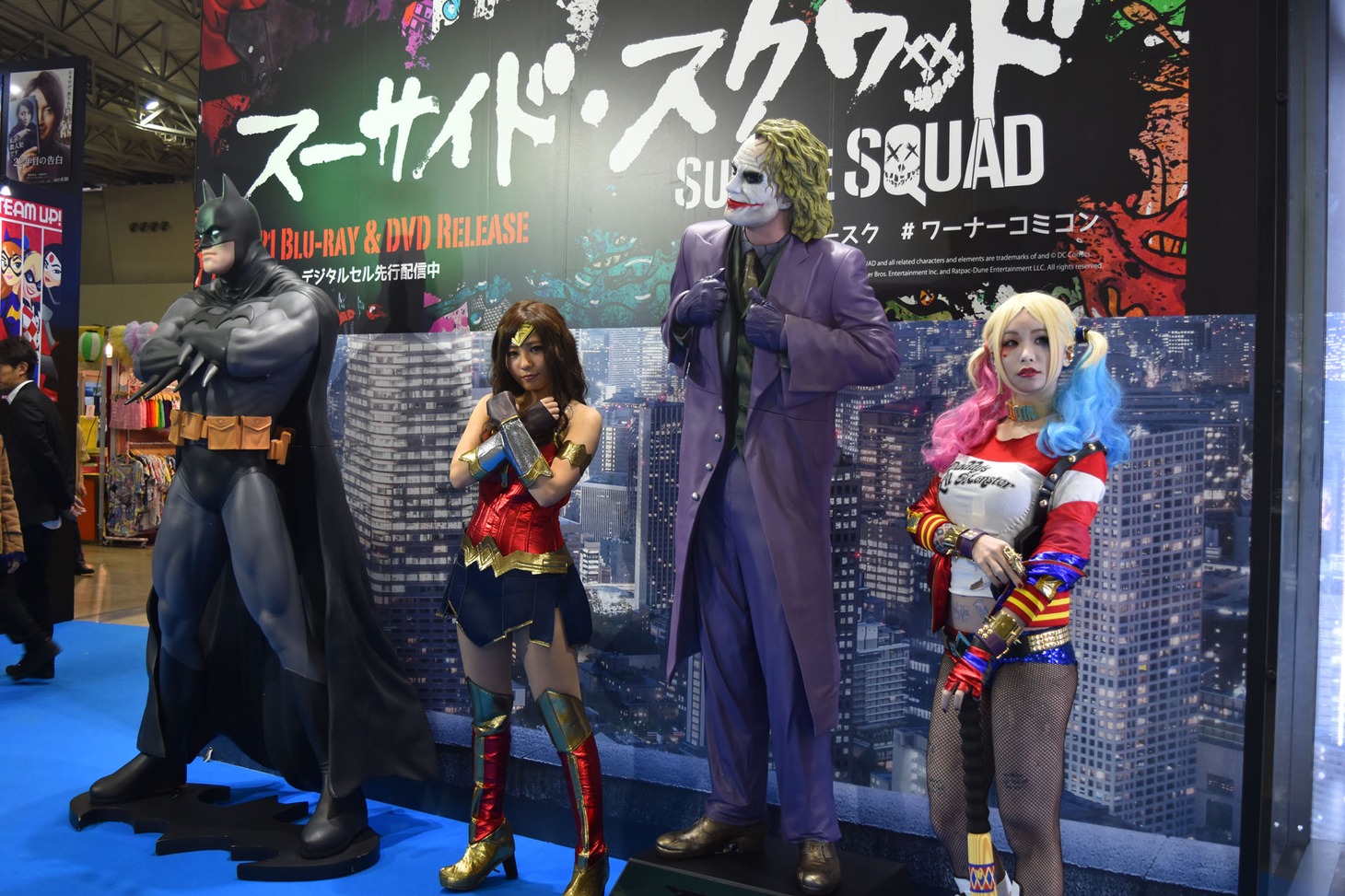 ワーナー・ブラザースの展示コーナー。