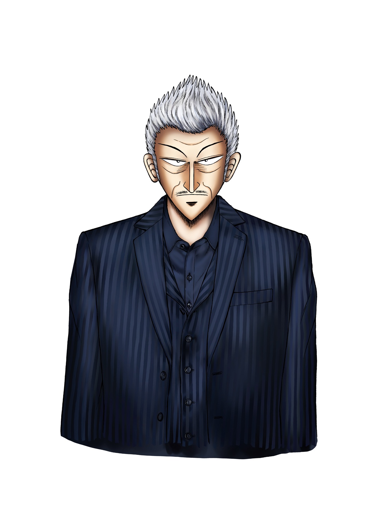 福本伸行が描き下ろした平井銀二のイラスト。(c)福本伸行
