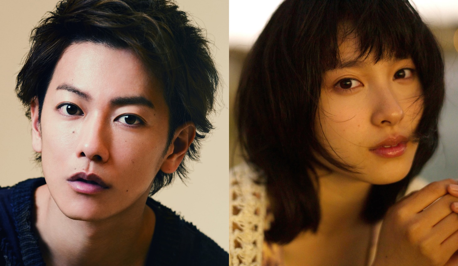 左から佐藤健、土屋太鳳。