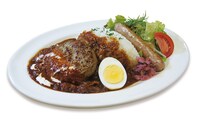 「ワグナリアスペシャルプレート ハヤシライス with ハンバーグ＆グリルソ－セージ」