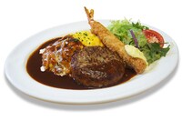 「ワグナリアスペシャルプレート オムライス with ハンバーグ＆海老フライ」