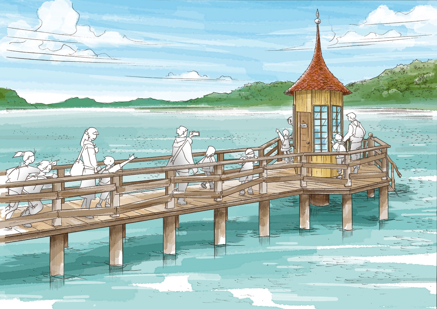 「ムーミンバレーパーク」水浴び小屋イメージ画像