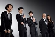 「闇金ドッグス4」初日舞台挨拶の様子。