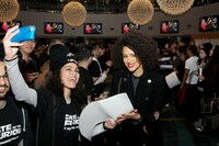 「ワイルド・スピード ICE BREAK」ファンイベントでのナタリー・エマニュエル。