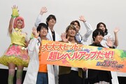 「仮面ライダー平成ジェネレーションズ Dr.パックマン対エグゼイド&ゴースト with レジェンドライダー」大ヒット御礼舞台挨拶の様子。