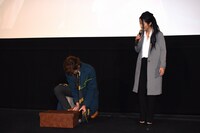 「ファンタスティック・ビーストと魔法使いの旅」大ヒット公開記念舞台挨拶の様子。