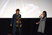 「ファンタスティック・ビーストと魔法使いの旅」大ヒット公開記念舞台挨拶の様子。