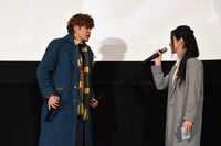 「ファンタスティック・ビーストと魔法使いの旅」大ヒット公開記念舞台挨拶の様子。