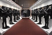 「映画『ローグ・ワン／スター・ウォーズ・ストーリー』公開記念 もうひとつのスター・ウォーズ展」展示の様子。