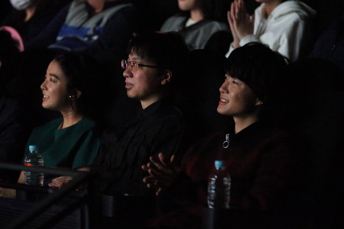 「君の名は。」大合唱上映会上映中の様子。