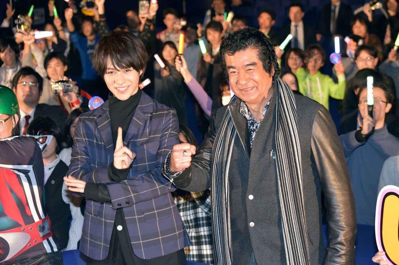 藤岡弘、＆西銘駿、仮面ライダー初の応援上映で「今日は無礼講！レッツゴー変身！」