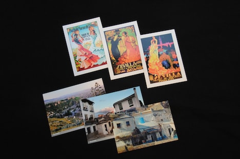 「サクロモンテの丘～ロマの洞窟フラメンコ」前売り券特典のポストカード。