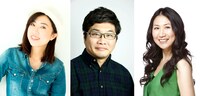 左から林原めぐみ、松尾諭、高橋洋子。