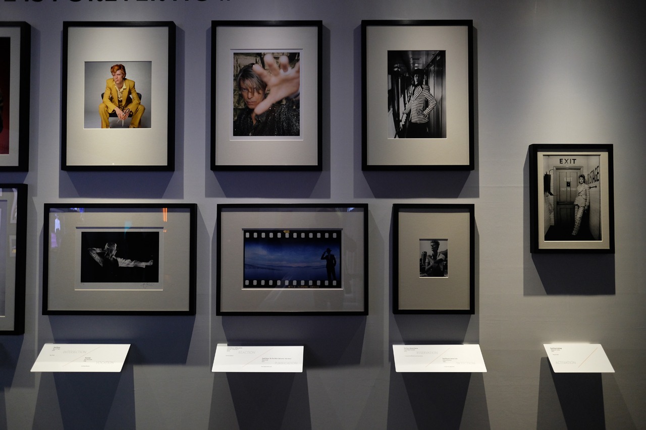「DAVID BOWIE is」会場の展示物。