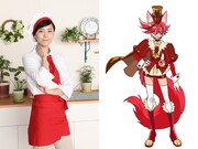 森なな子（左）とキュアショコラのビジュアル（右）。