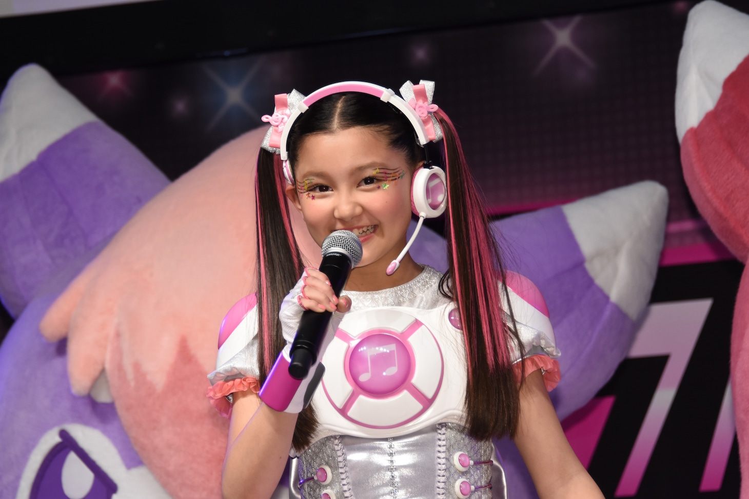 テレビシリーズ「アイドル×戦士 ミラクルちゅーんず！」一ノ瀬カノン役の内田亜紗香。