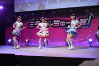 テレビシリーズ「アイドル×戦士 ミラクルちゅーんず！」製作記者発表会の様子。