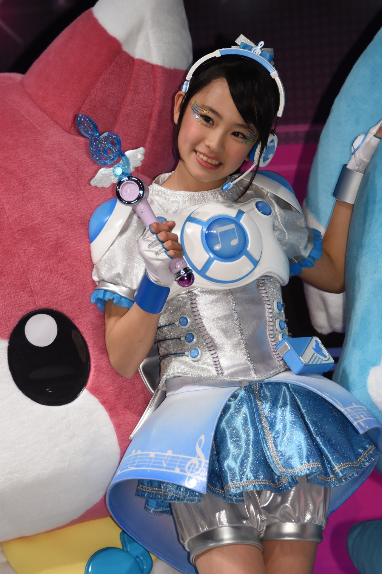 テレビシリーズ「アイドル×戦士 ミラクルちゅーんず！」橘フウカ役の小田柚葉。