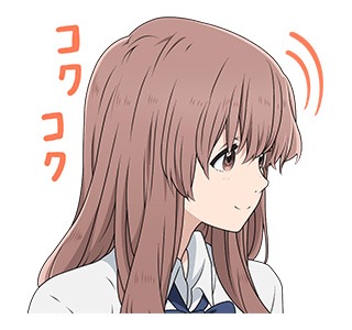 「聲の形」LINEスタンプより。