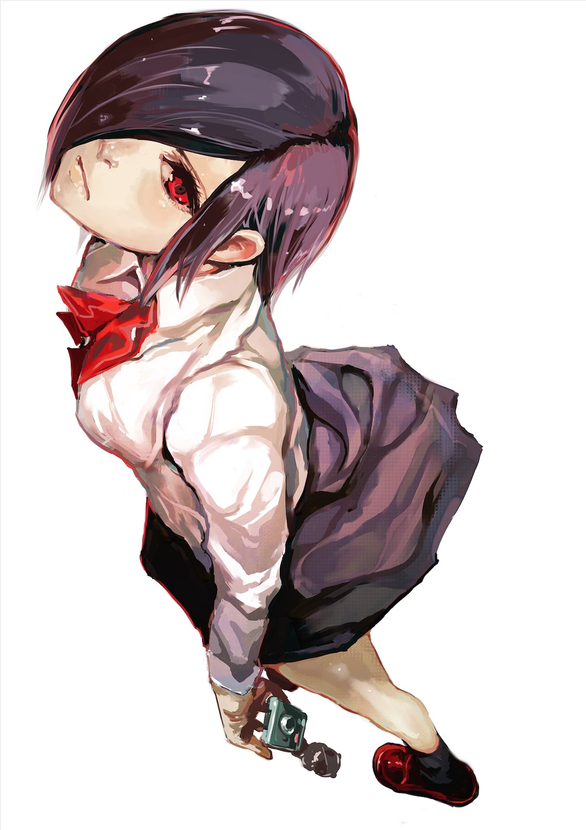 霧嶋董香 トーカ の原作イラスト 東京喰種 清水富美加演じるトーカのビジュアル公開 髪を30cmカット 画像ギャラリー 2 8 映画ナタリー