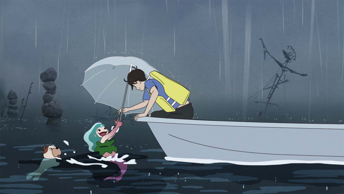 劇場アニメ「夜明け告げるルーのうた」より。