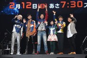 「宇宙戦隊キュウレンジャー」製作発表会見の様子。