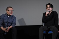 「哭声／コクソン」ティーチインイベントの様子。左から國村隼、ナ・ホンジン。