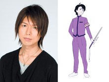 左から神谷浩史、学園祭事務局長のキャラクター画像。