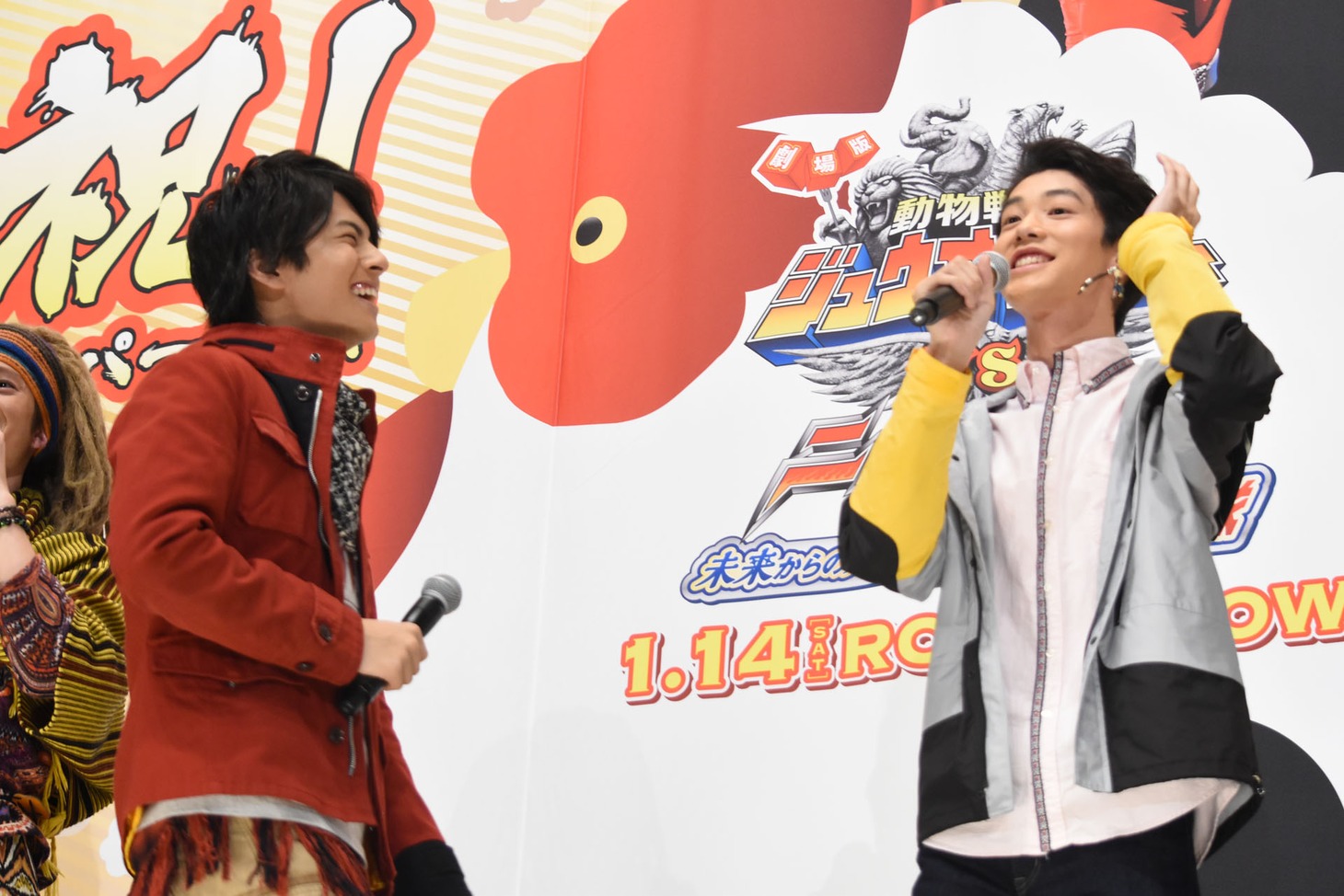 第18話の撮影を振り返る中尾暢樹（左）と、國島直希（右）。