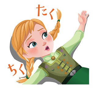 「アナと雪の女王」ポップアップスタンプ (c)Disney