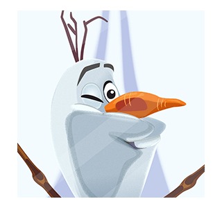 「アナと雪の女王」ポップアップスタンプ (c)Disney