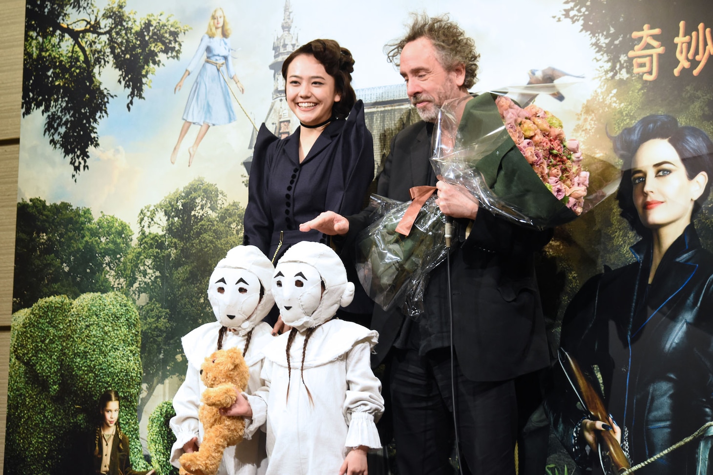「ミス・ペレグリンと奇妙なこどもたち」来日記者会見の様子。