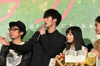 「ハルチカ」完成披露舞台挨拶の様子。