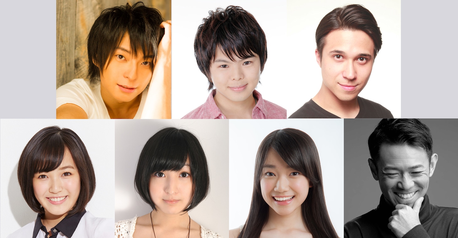 上段左から柿原徹也、村瀬歩、木村昴。下段左から重本ことり、佐倉綾音、辻美優、河口恭吾。