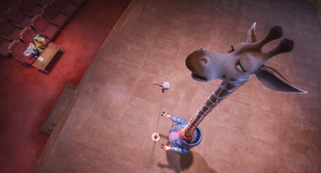 河口恭吾が声を当てるキリン。