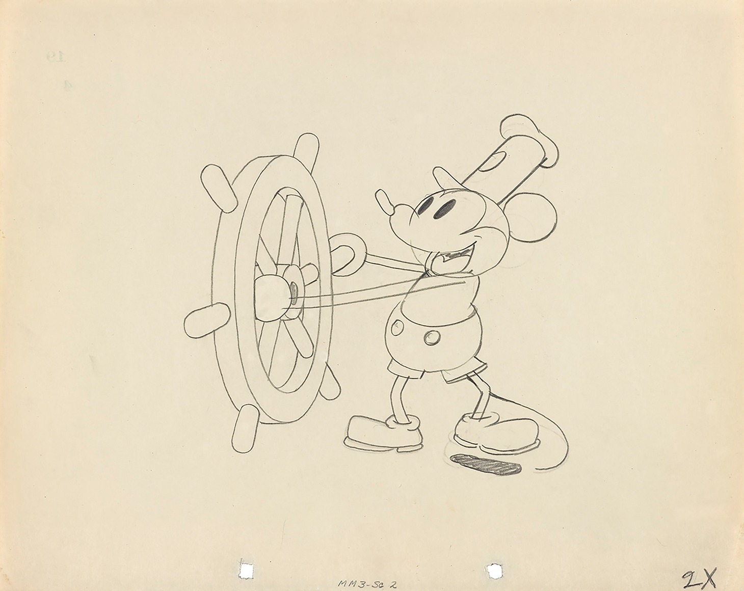 「《蒸気船ウィリー》より 1928年」 (c)Disney Enterprises, Inc.