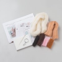 「本家のかわいいキーホルダー リスポッケ先生のニードルフェルトのマスコットキット」