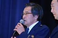 「『相棒』の映画は進化してきていますが、刑事部長としては何も変わりません」と話した片桐竜次。