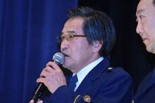 「『相棒』の映画は進化してきていますが、刑事部長としては何も変わりません」と話した片桐竜次。