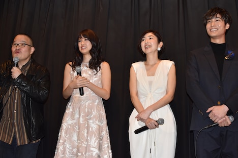 「ホワイトリリー」初日舞台挨拶の様子。