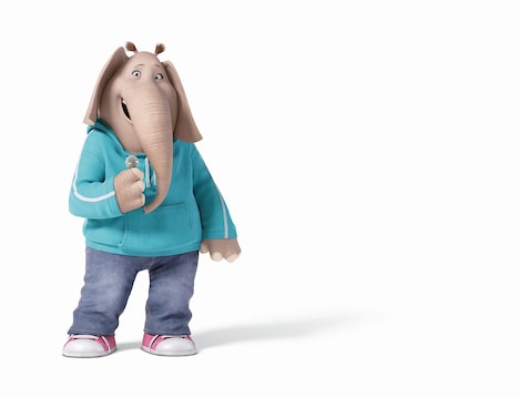 MISIAが声を当てるゾウのミーナ。