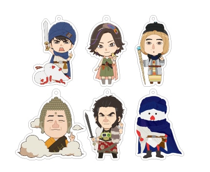 トレーディングアクリルキーホルダー（全6種・各850円）