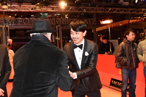 第67回ベルリン国際映画祭に出席した青柳翔。