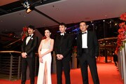 第67回ベルリン国際映画祭にて、左から青柳翔、イレブン・ヤオ、チャン・チェン、SABU。