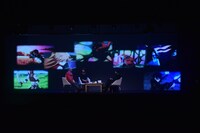 「劇場版 ソードアート・オンライン -オーディナル・スケール-」のARライブイベントの様子。