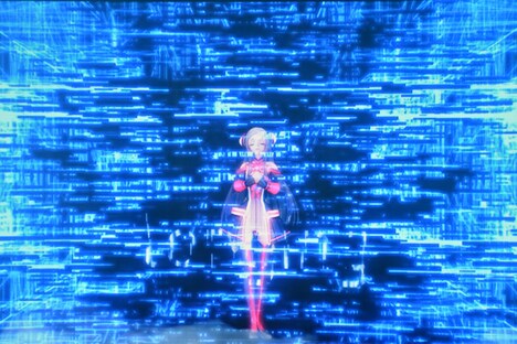 「劇場版 ソードアート・オンライン -オーディナル・スケール-」のARライブイベントよりユナ。