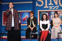 左から斎藤司、宮野真守、長澤まさみ、坂本真綾。