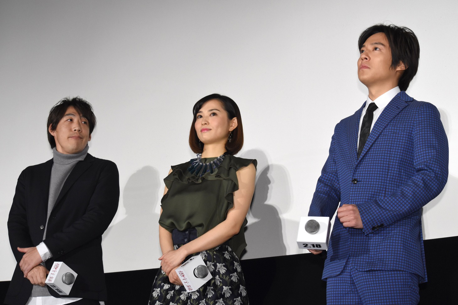 左から石川慶、市川由衣、小出恵介。