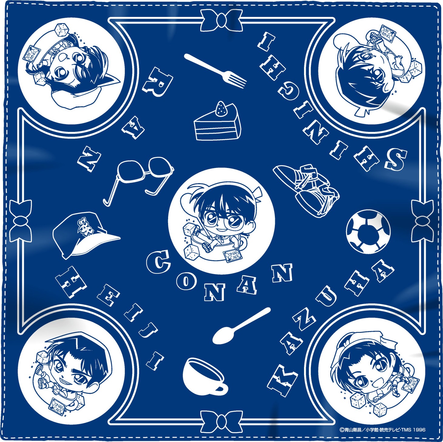 「名探偵コナンカフェ バンダナ（ブルー）」（1026円）