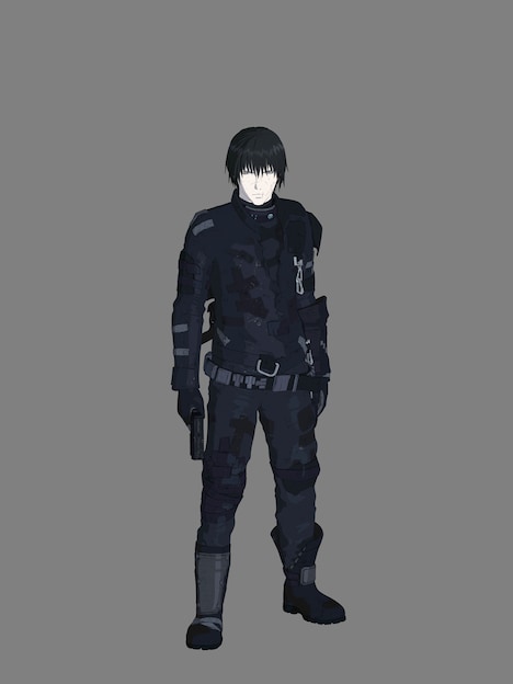 「ネット端末遺伝子」を求め、巨大な階層都市を旅する探索者・霧亥。